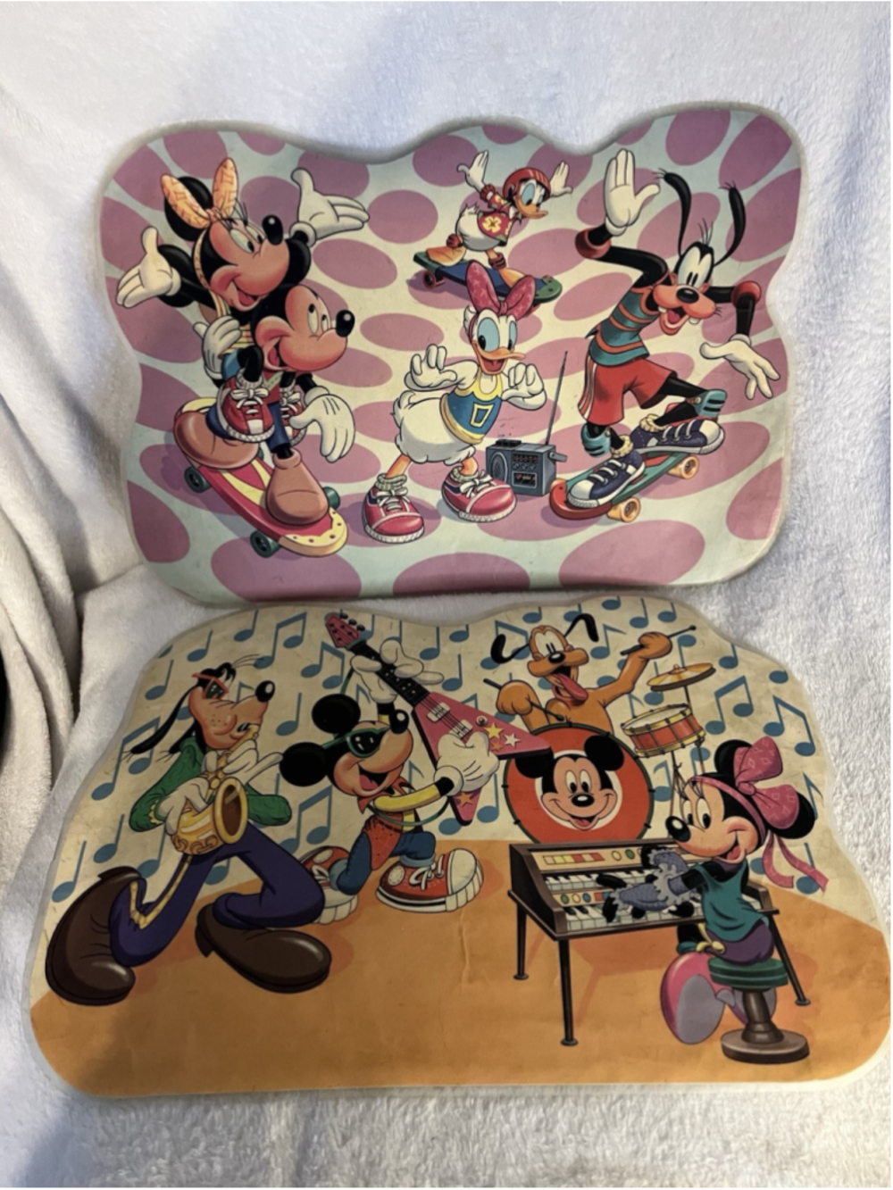 Vintage Disney Mickey Mouse Donald Duck Activity Placemats 1980S SET OF 2 SEE - Picture 10 of 16